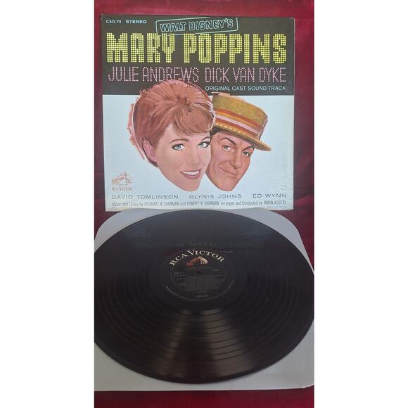 RCA Victor Other - Various - 1965 Mary Poppins Original Cast Soundtrack (LP, RP) VG++ Shrink!